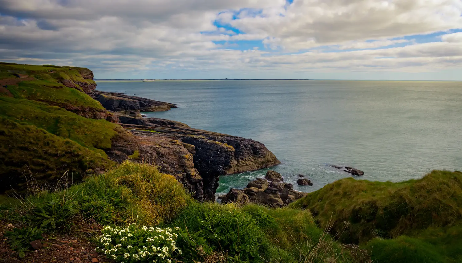 Stunning scenery on the Cooper Coast of Waterford, Ireland